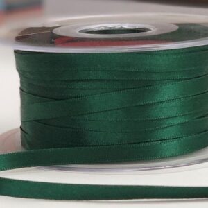 Dark Green Ribbon - 7mm (per metre)