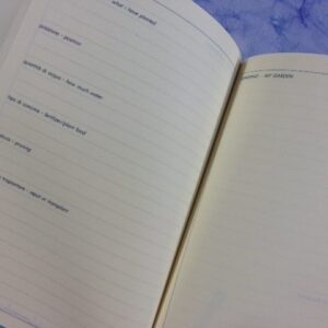 Book - Annual Gardening Diary 145mm x 210mm Portrait
