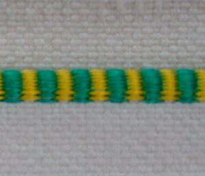 62ws Green & Yellow Headbands x 1 metre