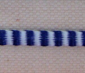 64ws Dark Blue & White Headbands x 1 metre