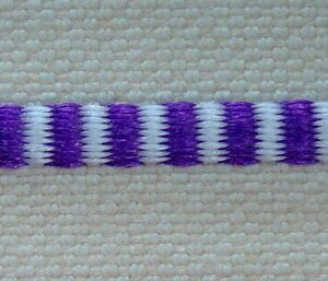 54ws Purple & White Headbands - 100 metres