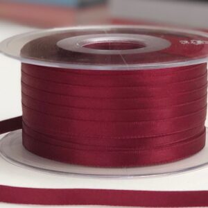 Maroon Ribbon - 7mm (per metre)